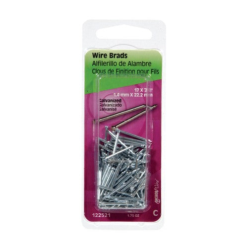 HILLMAN 17 Ga. X 7/8 in. L Electro Galvanized Steel Brad Nails 1 pk 1.75 oz