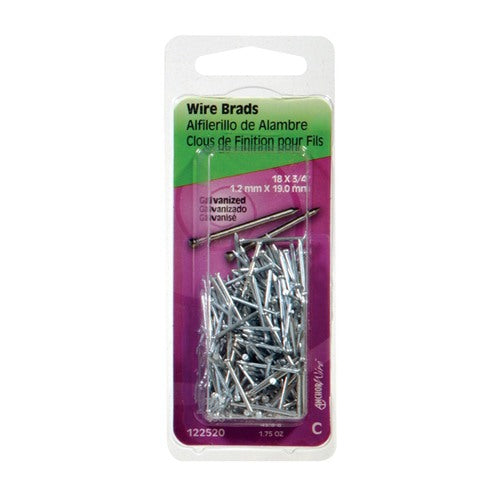 HILLMAN 18 Ga. X 3/4 in. L Electro Galvanized Steel Brad Nails 1 pk 1.75 oz