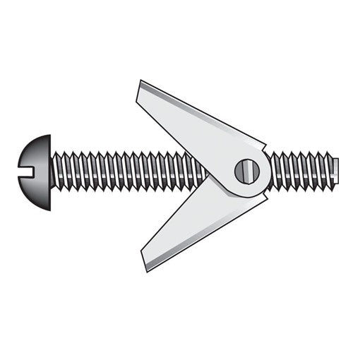 HILLMAN 3/16 in. D X 6 in. L Round Steel Toggle Bolt 50 pk