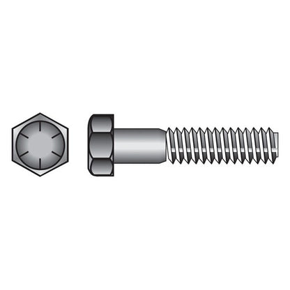 HILLMAN 3/4 in. D X 3-1/2 in. L Heat Treated Steel Hex Head Cap Screw 20 pk — Model 220388
