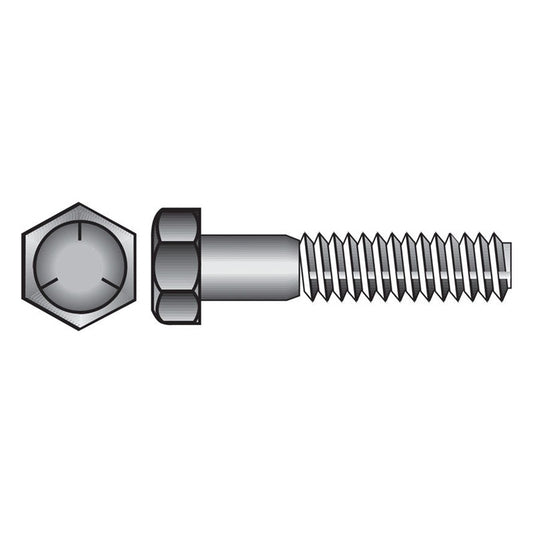 HILLMAN 3/4 in. D X 5-1/2 in. L Heat Treated Zinc Steel Hex Head Cap Screw 20 pk