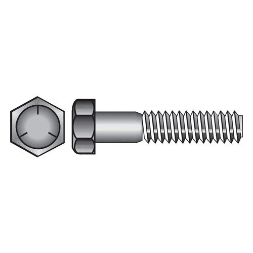 HILLMAN 3/4 in. D X 7 in. L Heat Treated Zinc Steel Hex Head Cap Screw 1 pk