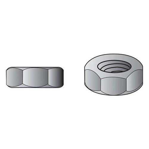 Hillman 3/4 in. Zinc-Plated Steel USS Hex Nut 20 pk