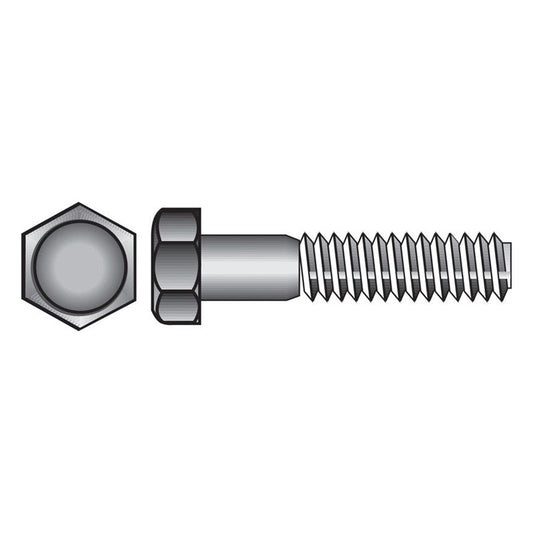 HILLMAN 3/8-16 in. D X 3-1/2 in. L Steel Hex Head Cap Screw 25 pk