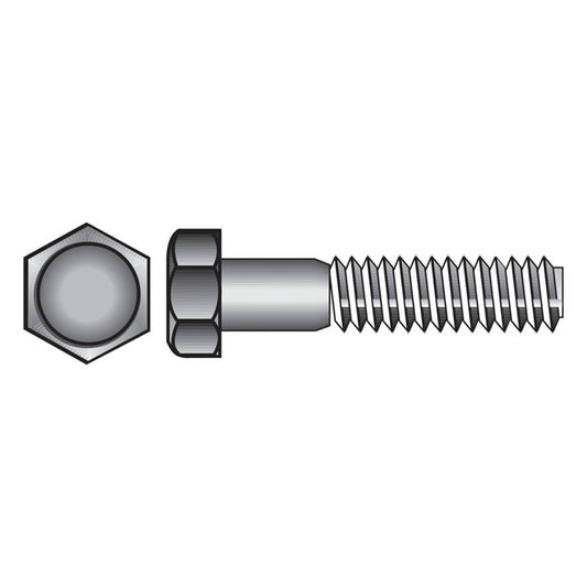HILLMAN 3/8-16 in. D X 6 in. L Steel Hex Head Cap Screw 25 pk