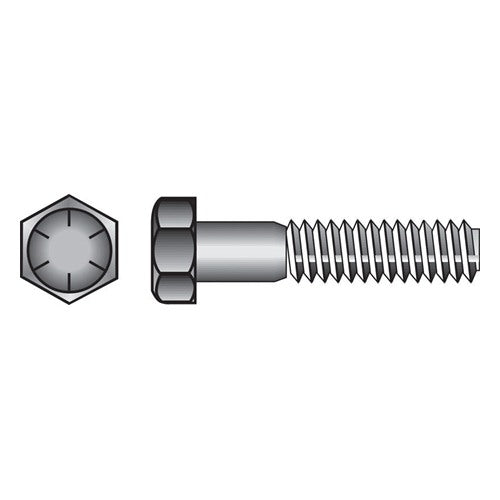 HILLMAN 3/8 in. D X 1-1/2 in. L Heat Treated Steel Hex Head Cap Screw 100 pk — Model 220127