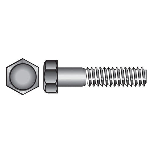 HILLMAN 3/8 in. D X 1-1/2 in. L Zinc Plated Steel Hex Bolt 100 pk