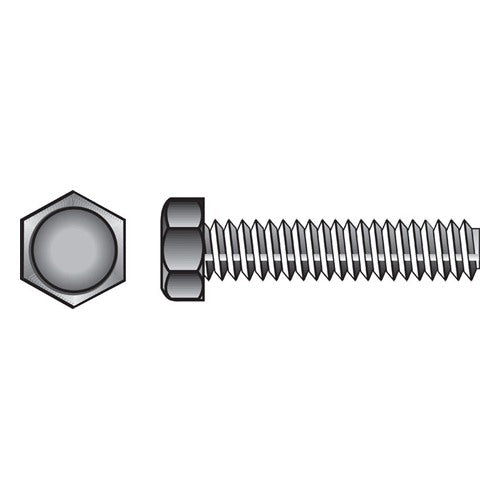 HILLMAN 3/8 in. D X 4 in. L Zinc Plated Steel Hex Tap Bolt 50 pk