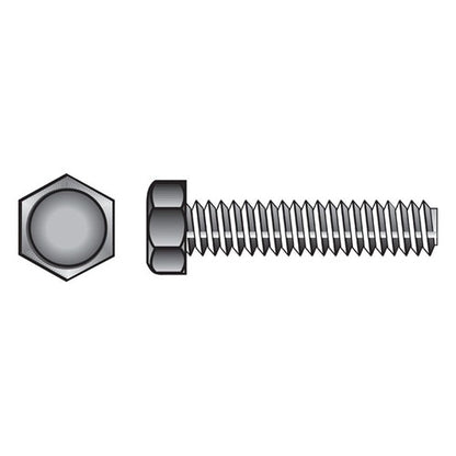 HILLMAN 3/8 in. D X 5 in. L Zinc Plated Steel Hex Tap Bolt 50 pk