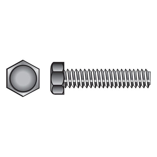 HILLMAN 3/8 in. D X 5 in. L Zinc Plated Steel Hex Tap Bolt 50 pk