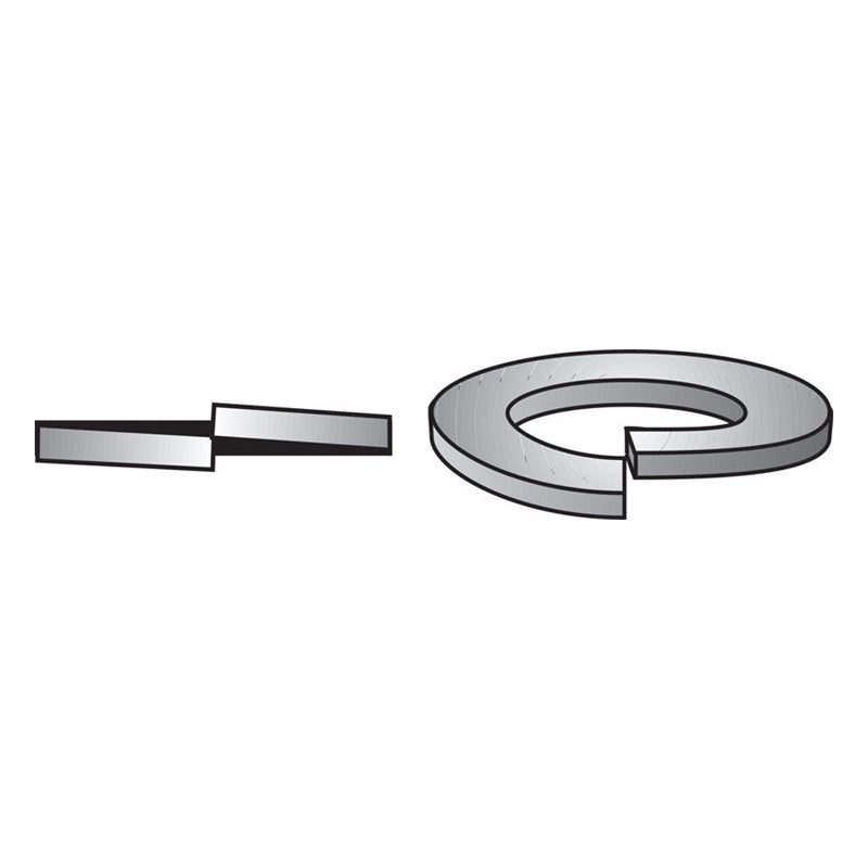 HILLMAN 3/8 in. D Yellow Dichromate Steel Split Lock Washer 100 pk