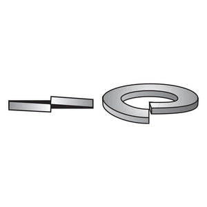 HILLMAN 3/8 in. D Yellow Dichromate Steel Split Lock Washer 300309 100 pk