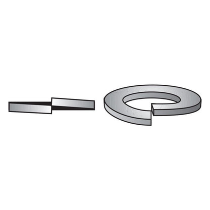 HILLMAN 3/8 in. D Yellow Dichromate Steel Split Lock Washer 100 pk