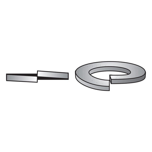 HILLMAN 3/8 in. D Yellow Dichromate Steel Split Lock Washer 100 pk