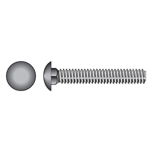 HILLMAN 3/8 in. X 1-1/2 in. L Zinc-Plated Steel Carriage Bolt 100 pk