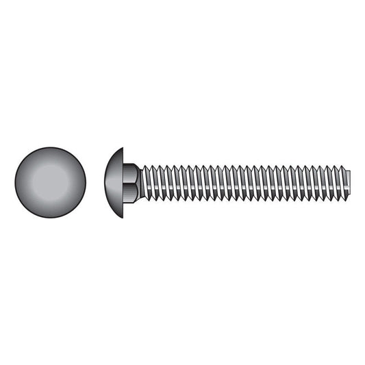 HILLMAN 3/8 in. X 1-1/4 in. L Zinc-Plated Steel Carriage Bolt 100 pk