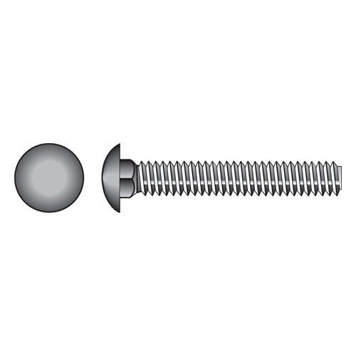 HILLMAN 3/8 in. X 16-1/2 in. L Hot Dipped Galvanized Steel Carriage Bolt 100 pk