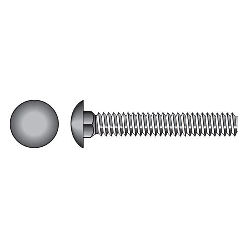HILLMAN 3/8 in. X 3 in. L Hot Dipped Galvanized Steel Carriage Bolt 50 pk