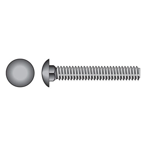 HILLMAN 3/8 in. X 4 in. L Zinc-Plated Steel Carriage Bolt 1 pk