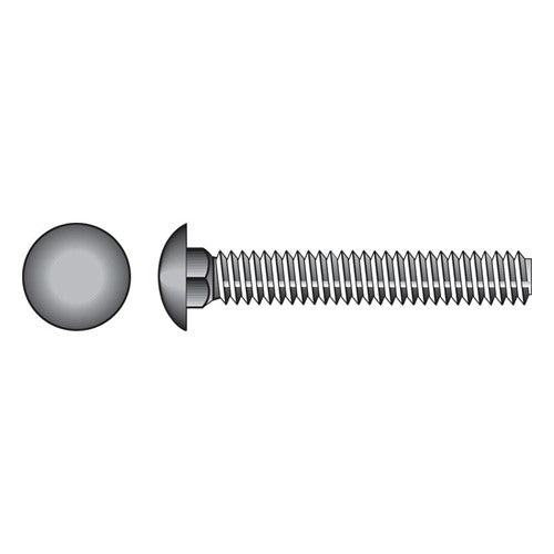 HILLMAN 3/8 in. X 5 in. L Hot Dipped Galvanized Steel Carriage Bolt 50 pk