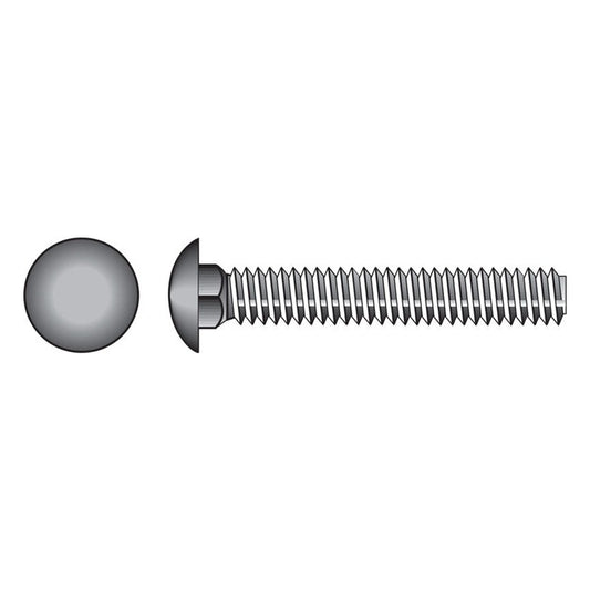 HILLMAN 3/8 in. X 6-1/2 in. L Zinc-Plated Steel Carriage Bolt 1 pk