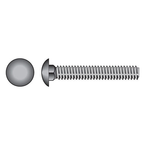 HILLMAN 3/8 in. X 6 in. L Hot Dipped Galvanized Steel Carriage Bolt 50 pk