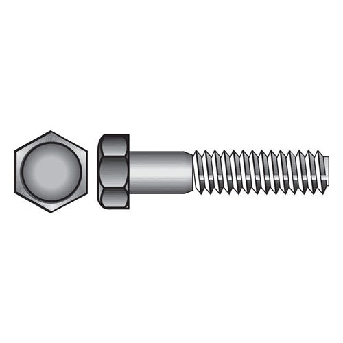 HILLMAN 5/16-18 in. D X 4 in. L Stainless Steel Hex Head Cap Screw 25 pk