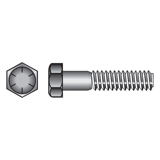 HILLMAN 5/16 in. D X 5 in. L Heat Treated Steel Hex Head Cap Screw 50 pk — Model 220104