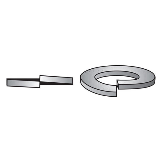 HILLMAN 5/16 in. D Yellow Dichromate Steel Split Lock Washer 100 pk