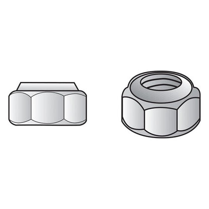 Hillman 5/16 in. Stainless Steel SAE Nylon Lock Nut 50 pk