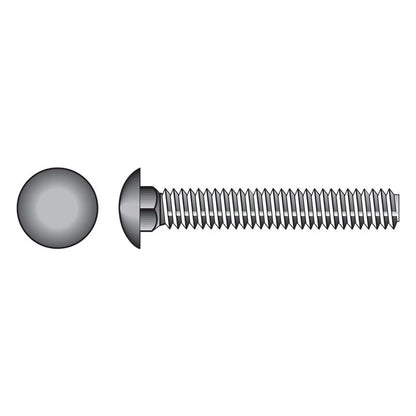 HILLMAN 5/16 in. X 1-1/2 in. L Stainless Steel Carriage Bolt 50 pk