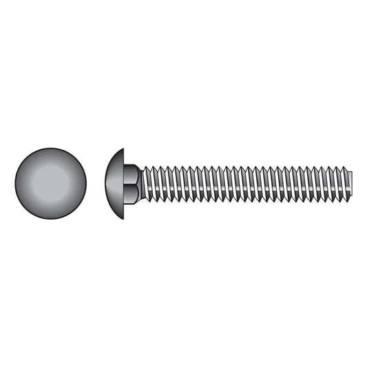 HILLMAN 5/16 in. X 1-1/2 in. L Zinc-Plated Steel Carriage Bolt 100 pk