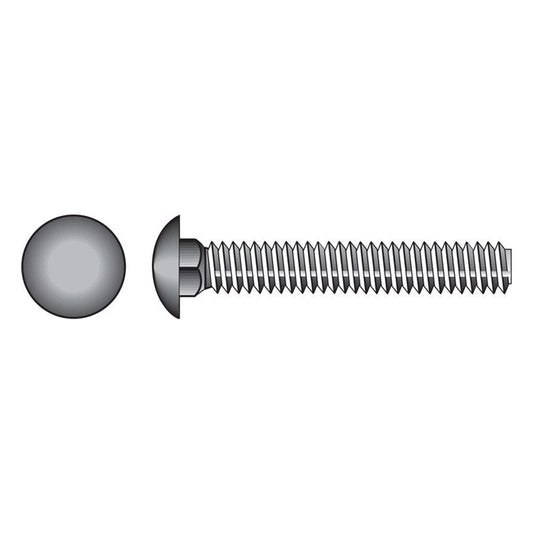 HILLMAN 5/16 in. X 1 in. L Zinc-Plated Steel Carriage Bolt 100 pk