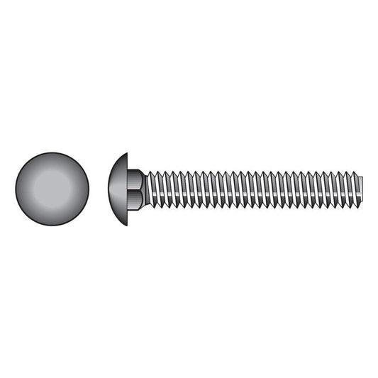 HILLMAN 5/16 in. X 2 in. L Zinc-Plated Steel Carriage Bolt 100 pk