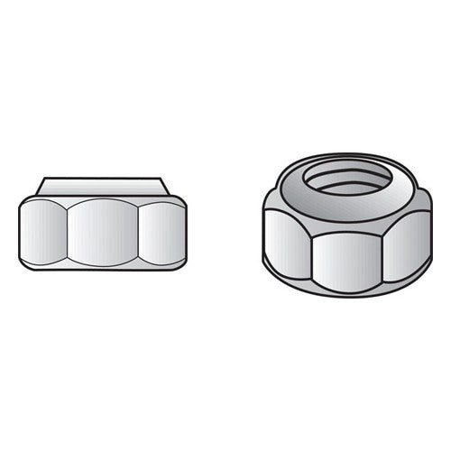 Hillman 5/16 in. Zinc-Plated Steel SAE Nylon Lock Nut 100 pk