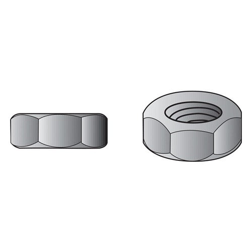 HILLMAN 5/16 in. Zinc-Plated Steel USS Hex Nut 1 pk