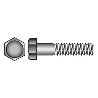 HILLMAN 5/8 in. D X 1-1/2 in. L Zinc Plated Steel Hex Bolt 25 pk