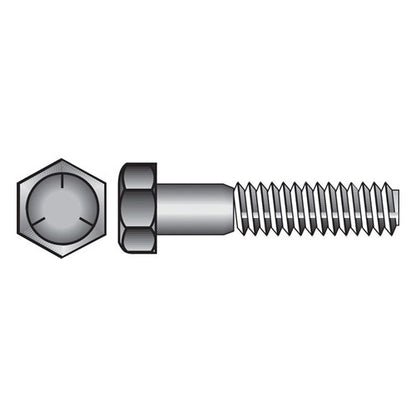 HILLMAN 5/8 in. D X 2-1/2 in. L Heat Treated Zinc Steel Hex Head Cap Screw 25 pk