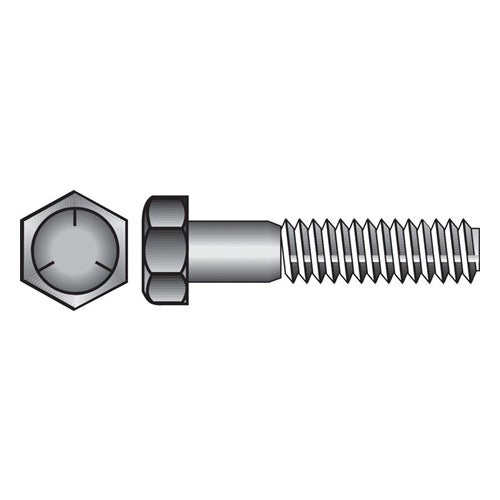 HILLMAN 5/8 in. D X 3-1/2 in. L Heat Treated Zinc Steel Hex Head Cap Screw 25 pk