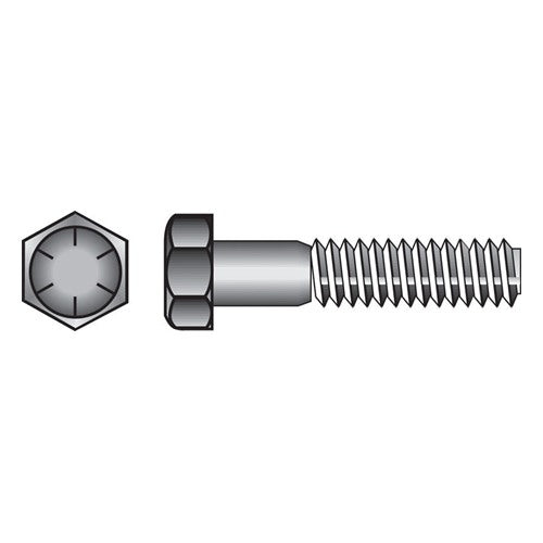 HILLMAN 5/8 in. D X 4 in. L Heat Treated Steel Hex Head Cap Screw 25 pk — Model 220343