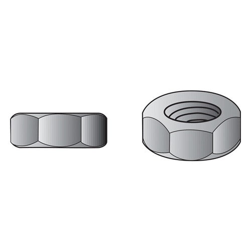 Hillman 5/8 in. Hot Dipped Galvanized Steel USS Hex Nut 25 pk