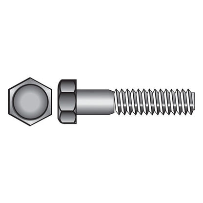 HILLMAN 7/16 in. D X 7 in. L Zinc Plated Steel Hex Bolt 25 pk