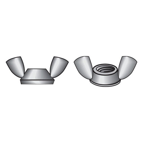 HILLMAN 8-32 in. Zinc-Plated Steel SAE Wing Nut 100 pk