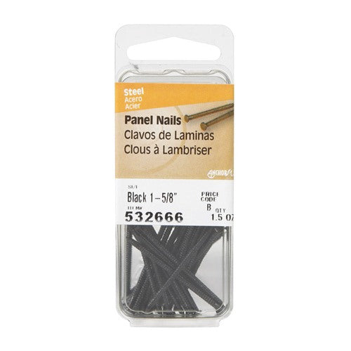 HILLMAN Anchor Wire 1-5/8 in. Panel Black Coating Carbon Steel Nail Large Head