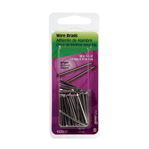 HILLMAN Anchor Wire 16 Ga. X 1-1/4 in. L Bright Steel Brad Nails 1 pk 2 oz