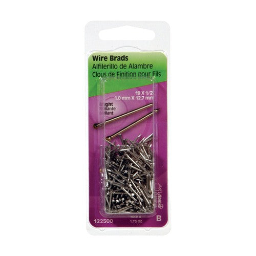 HILLMAN Anchor Wire 19 Ga. X 1/2 in. L Bright Steel Brad Nails 1 pk 1.75 oz
