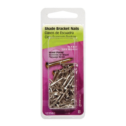 HILLMAN Anchor Wire 3/4 in. Bracket Nickel Steel Nail Flat Head 15 lb