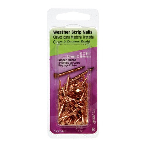 HILLMAN Anchor Wire 3/4 in. Weatherstrip Copper Copper Nail Flat Head
