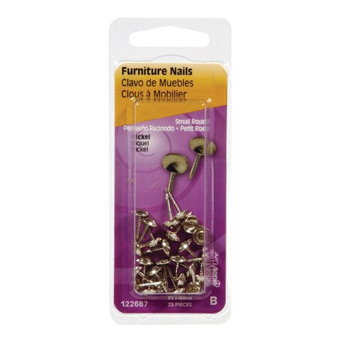 HILLMAN Anchor Wire 7/16 in. Furniture Nickel Stainless Steel Nail Round Head