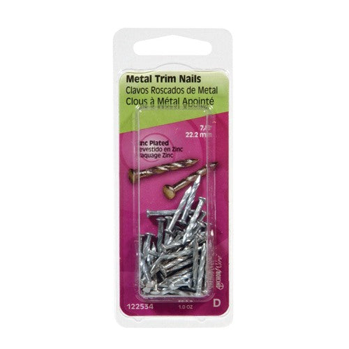 HILLMAN Anchor Wire 7/8 in. Trim Zinc-Plated Steel Nail Flat Head 1 oz